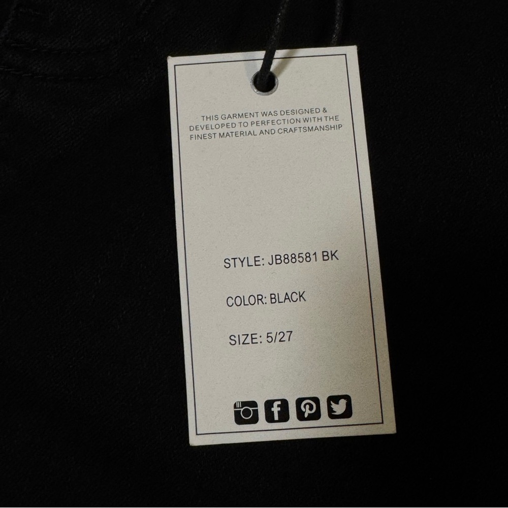 NEW JUDY BLUE pull on skinny jeans in black 5/27 high rise - Picture 6 of 11